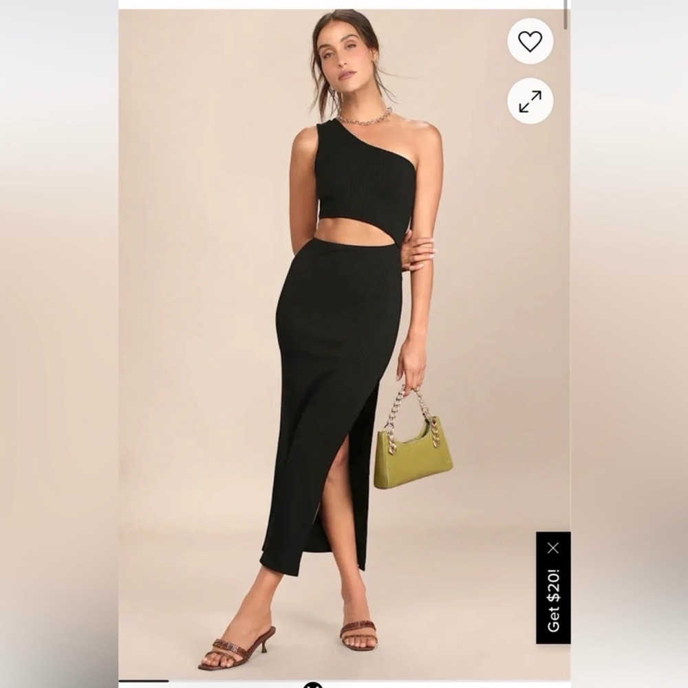 Elegant Black One-Shoulder Dress